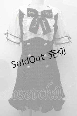 画像: LIZ LISA / 千鳥ジャガードワンピース  黒 S-25-09-27-050-LO-OP-AS-ZS