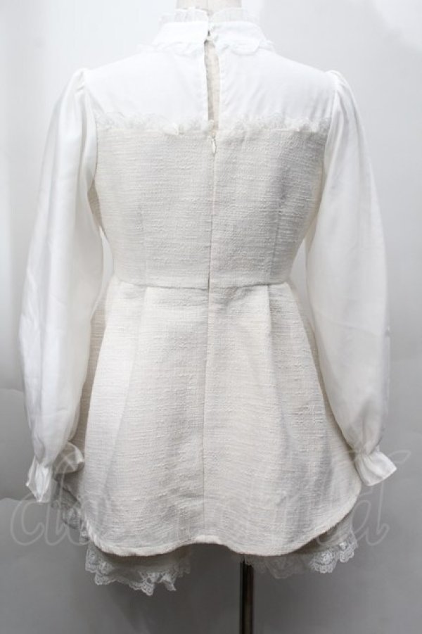 画像2: Rojita / BIGリボンツイードセットアップ  オフ S-25-09-27-051-LO-OP-AS-ZS (2)