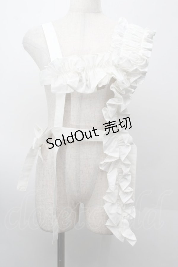 画像1: lilLilly / フリルハーネス  白 S-25-09-27-063-LO-BL-AS-ZS (1)