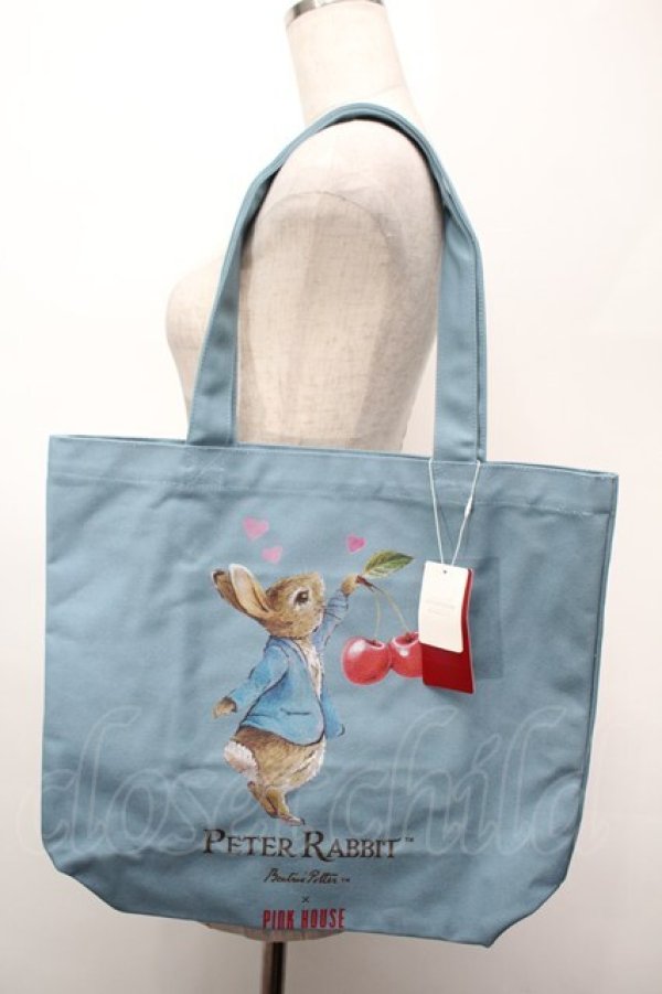 画像1: PINK HOUSE / PETER RABBIT BAG  ブルー S-25-09-27-028-LO-BG-HR-ZT501 (1)