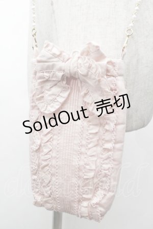 画像: PINK HOUSE / パールチェーンスマホポシェット  ピンク S-25-09-27-035-LO-BG-HR-ZS