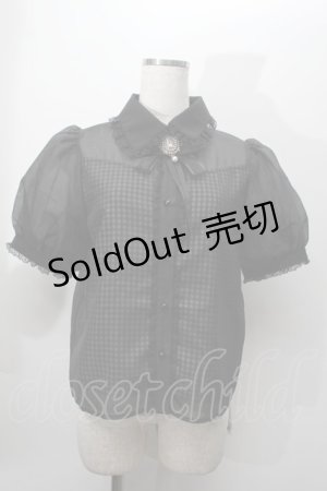 画像: Rojita / シフォンレイヤードトップス  黒 S-25-09-27-044-LO-TO-AS-ZS