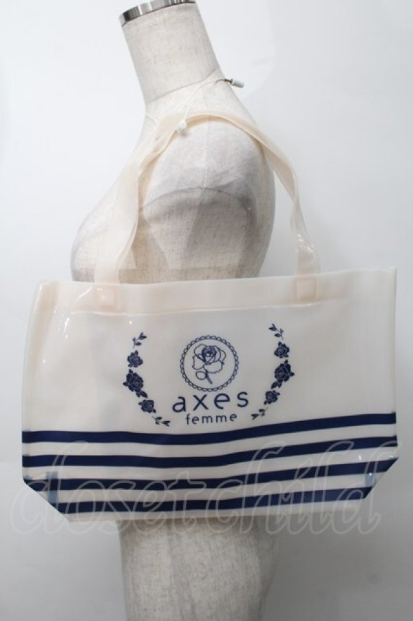 画像1: axes femme / ノベルティクリアバッグ  オフ S-25-09-29-037-AX-BG-HR-ZT501 (1)