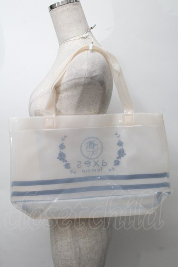 画像2: axes femme / ノベルティクリアバッグ  オフ S-25-09-29-037-AX-BG-HR-ZT501 (2)