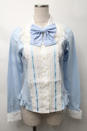 画像: MAM MAXICIMAM / ラブリーカプリスローズシャトーカットソー  サックス S-25-09-29-044-LO-TO-HR-ZS