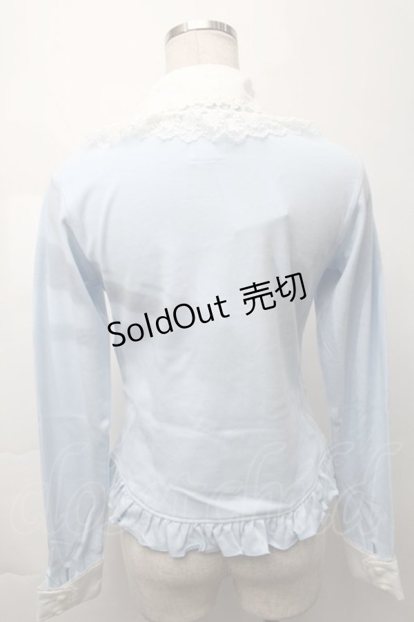 画像2: MAM MAXICIMAM / ラブリーカプリスローズシャトーカットソー  サックス S-25-09-29-044-LO-TO-HR-ZS (2)