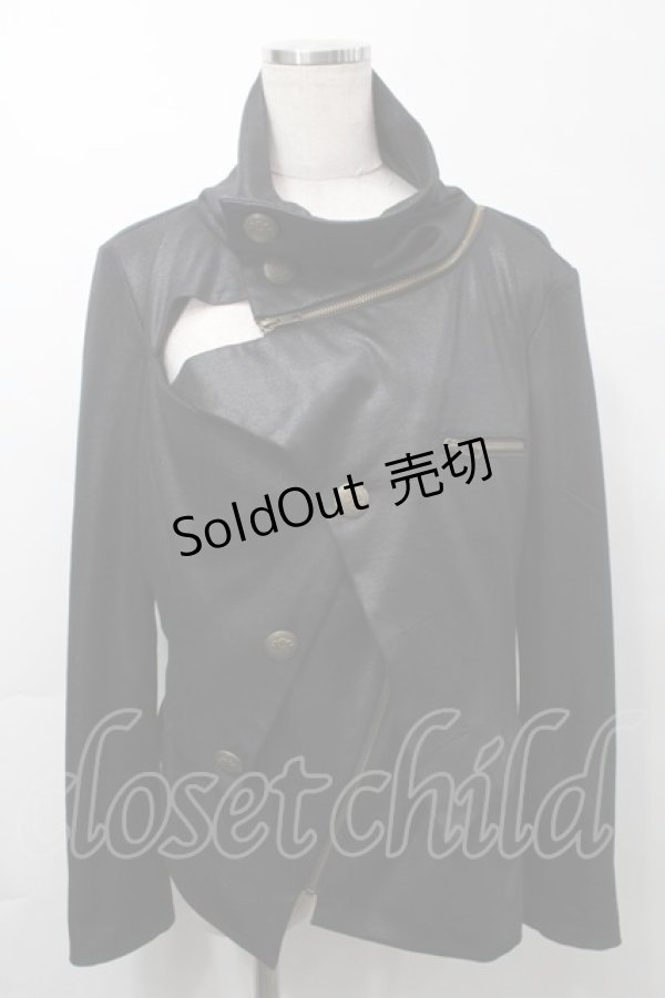 画像1: NAOTO SEVEN / ギロチンジャケット  黒 S-25-09-29-049-HN-TO-HR-ZS (1)