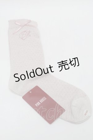 画像: PINK HOUSE / ロゴ入りドット柄ソックス   S-25-09-29-018-LO-ZA-AS-ZS
