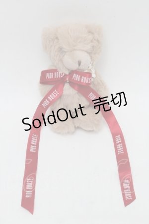画像: PINK HOUSE / くまぬいぐるみコサージュ  ビスケット S-25-09-29-019-LO-ZA-HR-ZS
