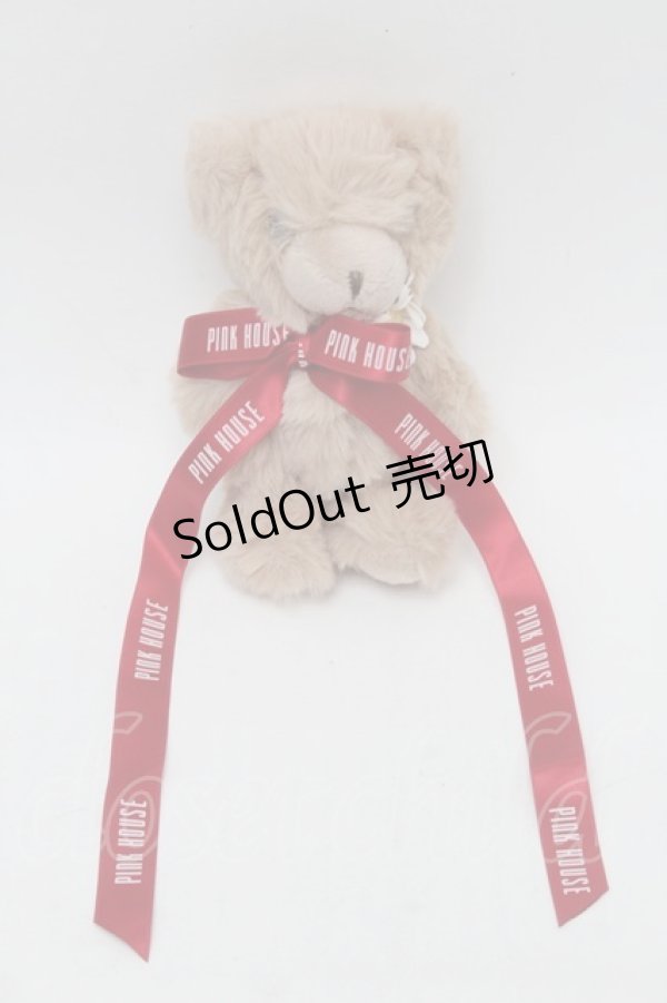 画像1: PINK HOUSE / くまぬいぐるみコサージュ  ビスケット S-25-09-29-019-LO-ZA-HR-ZS (1)