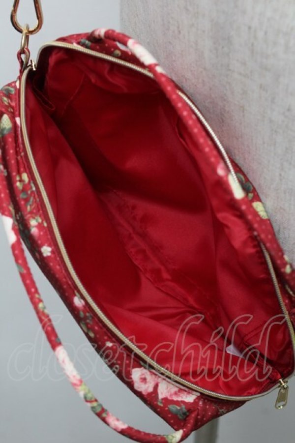 画像4: PINK HOUSE / Berry Roseプリントの3WAYミニバッグ  赤 S-25-09-29-032-LO-BG-HR-ZT501 (4)