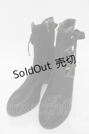 画像: axes femme kawaii / レースブーツ L黒  S-25-10-01-029-AX-SK-AS-ZS