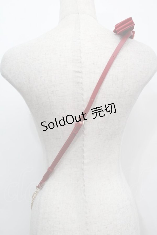 画像2: m petit by misako / AMリボンスマホショルダー  赤 S-25-10-01-030-LO-ZA-HR-ZT485 (2)