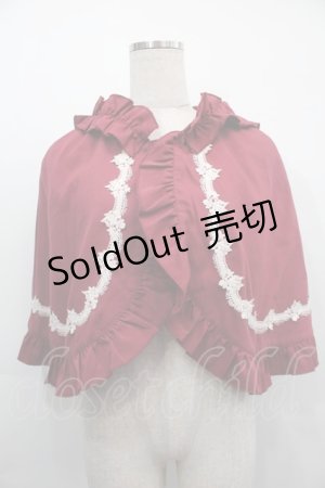 画像: axes femme kawaii / 童話の小公女ケープ  赤 S-25-10-01-031-AX-JA-AS-ZS