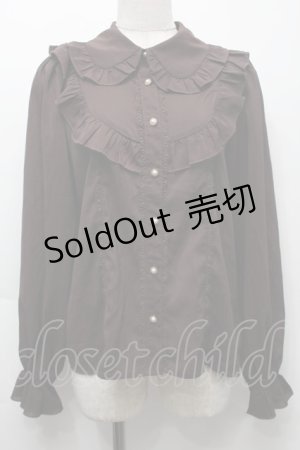 画像: axes femme kawaii / 3wayジャボ付きブラウス  ブラウン S-25-10-01-039-AX-BL-AS-ZS