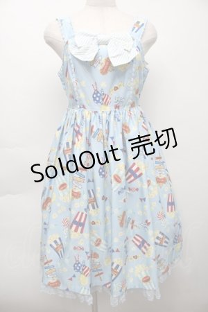 画像: Angelic Pretty / Happy Park Carnivalジャンパースカート  サックス S-25-10-01-048-AP-OP-AS-ZS