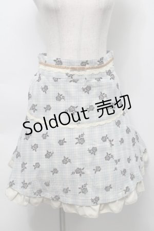 画像: axes femme / バラフロッキーptフレアスカート  グリーン S-25-10-01-058-AX-SK-AS-ZS