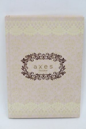 画像: axes femme / ブック型メモ  ベージュ S-25-10-01-002-AX-ZA-HR-ZS