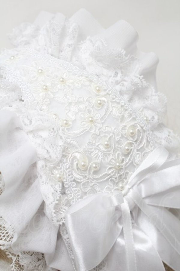 画像4: Atelier Beatrice / ヘッドドレスカチューシャ  白 S-25-10-01-020-GO-AC-AS-ZS (4)