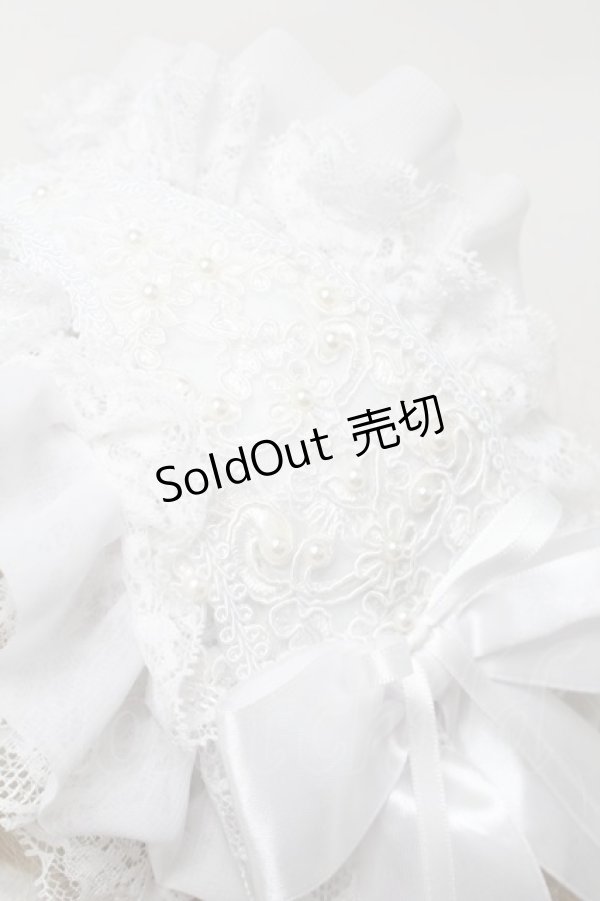 画像4: Atelier Beatrice / ヘッドドレスカチューシャ  白 S-25-10-01-020-GO-AC-AS-ZS (4)