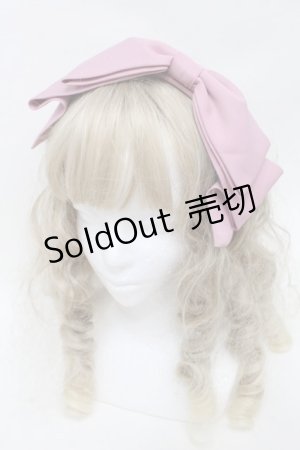 画像: axes femme kawaii / 斜めリボンカチューシャ  ピンク S-25-10-01-023-AX-AC-AS-ZS