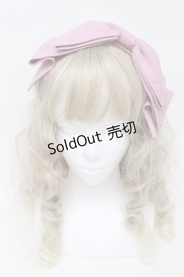 画像2: axes femme kawaii / 斜めリボンカチューシャ  ピンク S-25-10-01-023-AX-AC-AS-ZS (2)