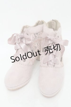 画像: axes femme / レース切替シューズ L ピンク S-25-10-01-026-AX-SK-AS-ZS