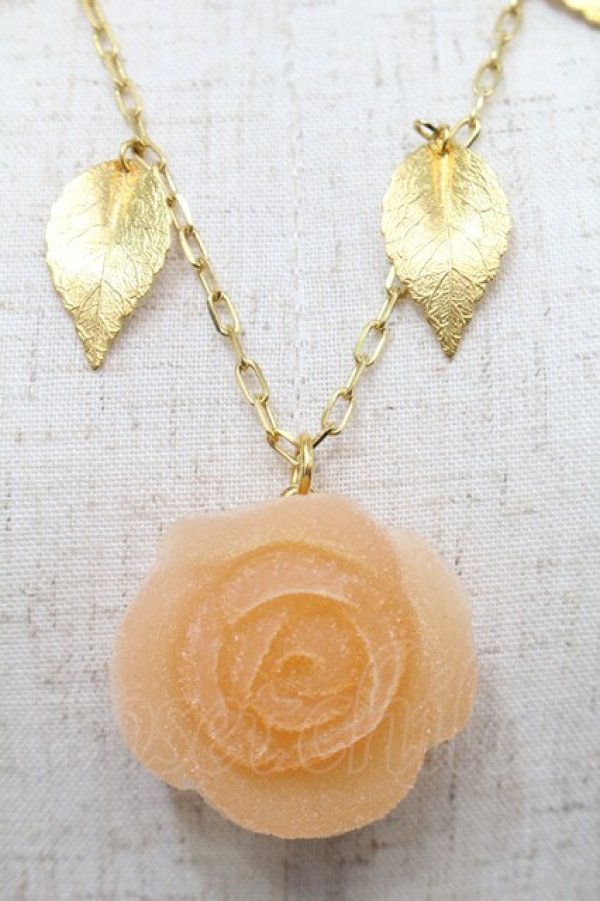 画像2: Q-pot. / オレンジローズ パート ドゥ フリュイ ネックレス  オレンジ S-25-10-02-034-QP-AC-HR-ZS (2)