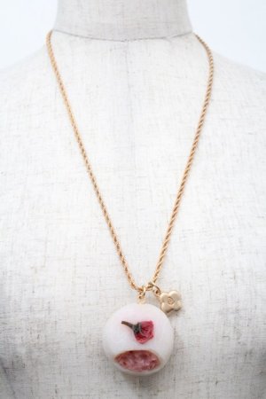 画像: Q-pot. / 桜大福ネックレス  ピンク S-25-10-02-035-QP-AC-AS-ZS