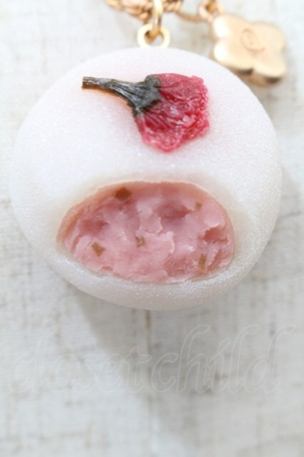 画像3: Q-pot. / 桜大福ネックレス  ピンク S-25-10-02-035-QP-AC-AS-ZS (3)