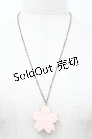 画像: Q-pot. / 桜シュガークッキーネックレス  ピンク S-25-10-02-037-QP-AC-AS-ZS