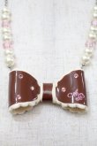 画像2: Angelic Pretty / ドリームリボンネックレス  ブラウン S-25-10-02-039-AP-AC-HR-ZS (2)