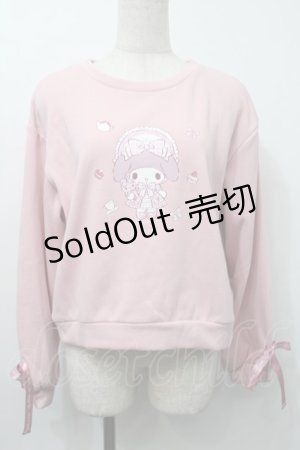 画像: m petit by misako / 裏シャギープルオーバー（マイメロディー）  ピンク S-25-10-02-044-LO-TO-HR-ZS