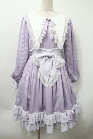 画像: BABY,THE STARS SHINE BRIGHT / Little Kitten Luluna ストライプワンピース  ラベンダー S-25-10-02-052-BA-OP-HR-ZS