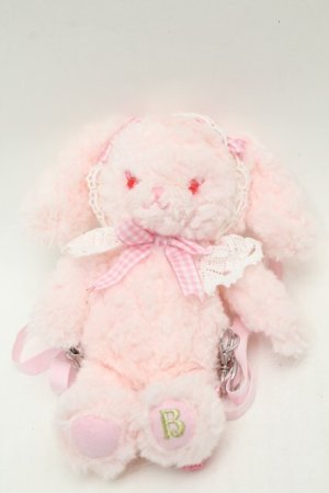 画像: BABY,THE STARS SHINE BRIGHT / うさくみゃリュックミニミニ  ピンクｘピンクギンガムチェック S-25-10-02-002-BA-ZA-HR-ZS