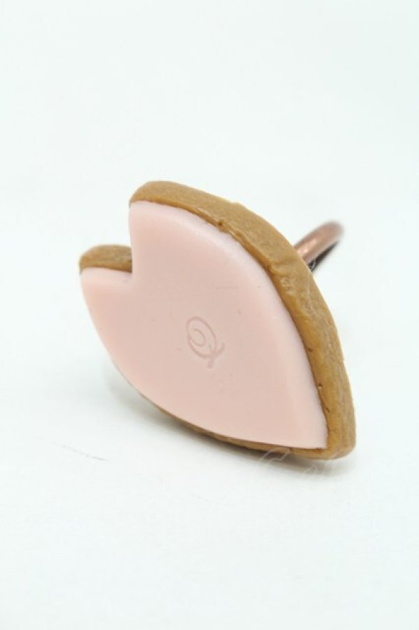 画像1: Q-pot. / 桜シュガークッキーリング  ピンク S-25-10-02-014-QP-AC-AS-ZS (1)