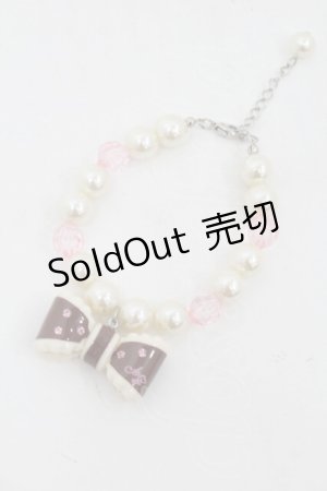 画像: Angelic Pretty / ドリームリボンブレスレット  ブラウン S-25-10-02-025-AP-AC-HR-ZS