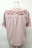 画像2: 【SALE】Ank Rouge / ビジューボタンブラウス  ピンク S-25-10-03-035-CA-BL-HR-ZT224 (2)