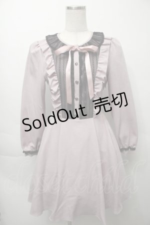 画像: Secret Honey / レースフリルワンピース  ピンク S-25-10-03-046-CA-OP-HR-ZS
