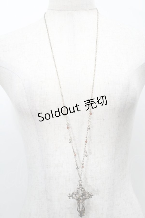 画像1: axes femme / クロスバタフライネックレス  シルバー S-25-10-03-005-AX-AC-AS-ZS (1)