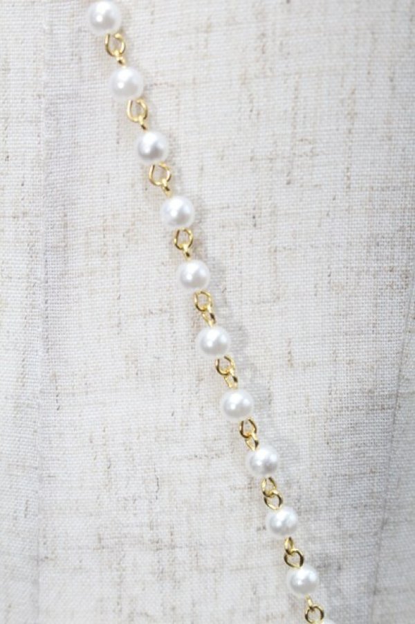 画像5: PINK HOUSE / パールチェーンスマホポシェット  黒 S-25-10-03-007-LO-BG-HR-ZS (5)