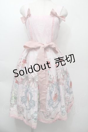 画像: LIEF / ティーサロンジャンパースカート  ピンク S-25-10-05-014-LO-OP-AS-ZS