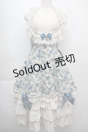 画像: ALICE and the PIRATES / Mon favori champ de fleursジャンパースカート  ブルーｘアイボリー S-25-10-05-017-PA-OP-HR-ZS