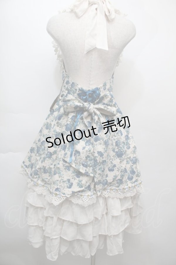 画像2: ALICE and the PIRATES / Mon favori champ de fleursジャンパースカート  ブルーｘアイボリー S-25-10-05-017-PA-OP-HR-ZS (2)