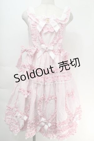 画像: BABY,THE STARS SHINE BRIGHT / Sweet My Secret Heartジャンパースカート  ピンク S-25-10-05-018-BA-OP-HR-ZS