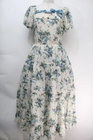 画像: Innocent World / ローズシフォンマキシ丈ティアードワンピース M オフ S-25-10-05-026-IW-OP-AS-ZS