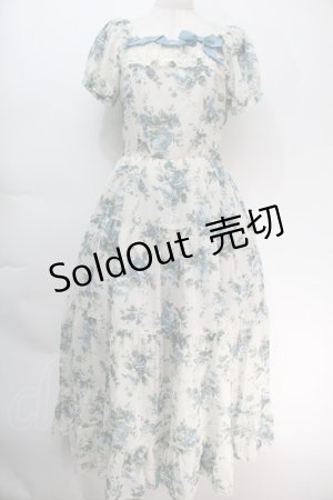 画像: Innocent World / ローズシフォンマキシ丈ティアードワンピース M オフ S-25-10-05-026-IW-OP-AS-ZS