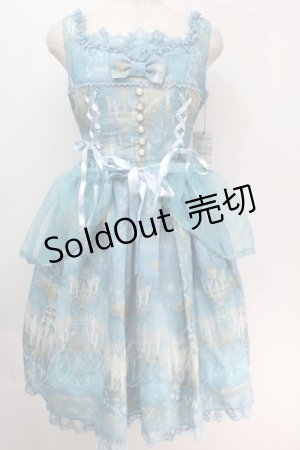 画像: Angelic Pretty / Chandelier Holicジャンパースカート  サックス S-25-10-05-029-AP-OP-AS-ZS