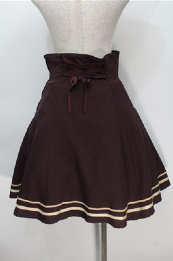 画像2: Innocent World / ポケット付きブレードスカート M ワイン S-25-10-06-028-IW-SK-AS-ZS (2)