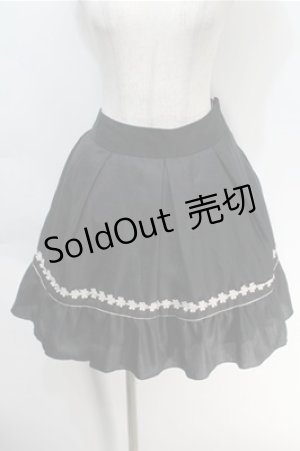 画像: axes femme / お花レースタックスカート  黒 S-25-10-06-033-AX-SK-AS-ZS